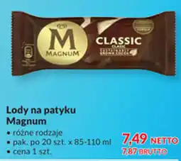 Makro Lody na patyku Magnum oferta