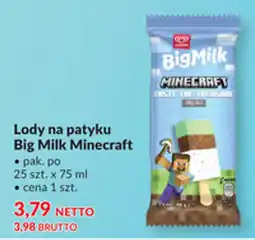 Makro Lody na patyku Big Milk Minecraft oferta