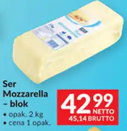 Makro Ser Mozzarella - blok oferta