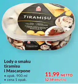Makro Lody o smaku tiramisu i Mascarpone oferta