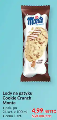 Makro Lody na patyku Cookie Crunch Monte oferta