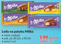 Makro Lody na patyku Milka oferta