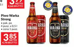Makro Piwo Warka Strong oferta