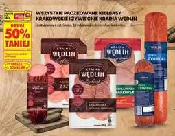 Biedronka Wszystkie paczkowane kiełbasy krakowskie i żywieckie Kraina Wędlin oferta