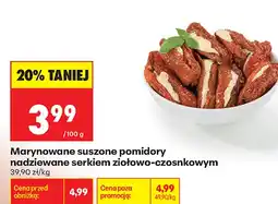 Biedronka Marynowane suszone pomidory nadziewane serkiem ziołowo-czosnkowym oferta