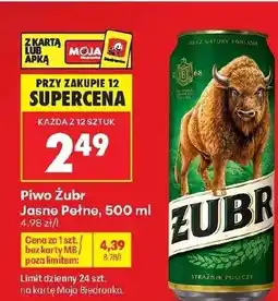 Biedronka Piwo Żubr oferta