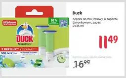 Rossmann Krążek do WC żelowy o zapachu limonkowym zapas Duck 2-pak oferta