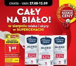 Biedronka Mleko Mleczna Dolina oferta