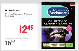 Rossmann Chusteczki do czarnych tkanin 3w1 Dr. Beckmann oferta