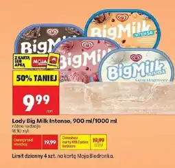 Biedronka Lody Big Milk oferta