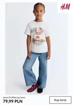 H&M Jeansy Loose Fit Wide Leg H & M oferta
