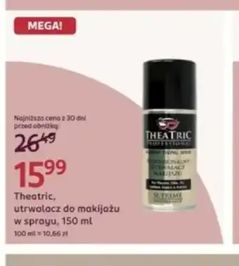Rossmann Utrwalacz do makijażu w sprayu Theatric oferta