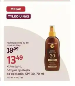 Rossmann Odżywczy olejek do opalania SPF 30 Kolastyna oferta