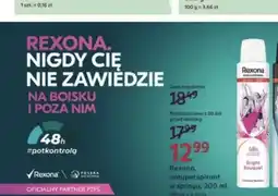 Rossmann Antyperspirant w sprayu Rexona oferta