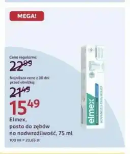Rossmann Pasta do zębów na nadwrażliwość Elmex oferta