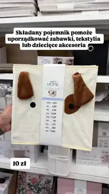 Pepco Pojemnik składany Pepco Home Piesek oferta