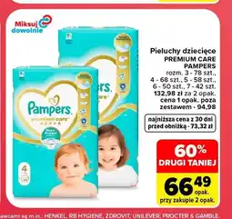 Carrefour Pieluchy dziecięce Pampers Premium Care rozmiar 3 oferta
