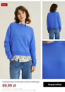 Greenpoint Casualowa bluza w chabrowym odcieniu niebieskiego Greenpoint oferta