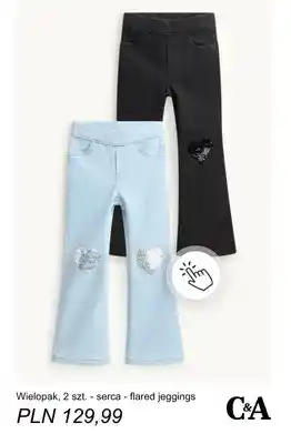 Flared jeggings serca C & A 2-pak