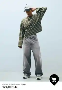 Bershka Jeansy o kroju super baggy oferta