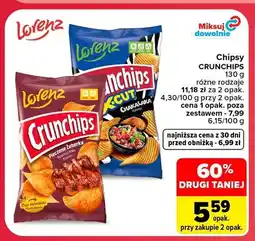 Carrefour Chipsy Lorenz Crunchips pieczone żeberka oferta