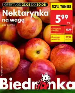 Biedronka Nektarynki oferta