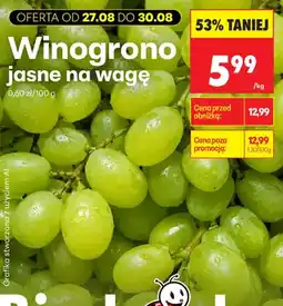 Biedronka Winogrona jasne oferta