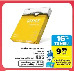 Carrefour Papier do ksero A4 Office oferta