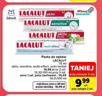 Carrefour Pasta do zębów Lacalut aktiv oferta