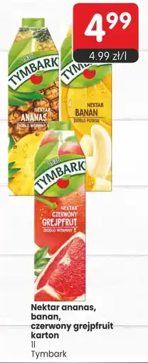 Market Point Nektar ananas, banan, czerwony grejpfruit karton Tymbark oferta