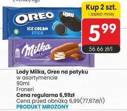Market Point Lody Milka, Oreo na patyku oferta