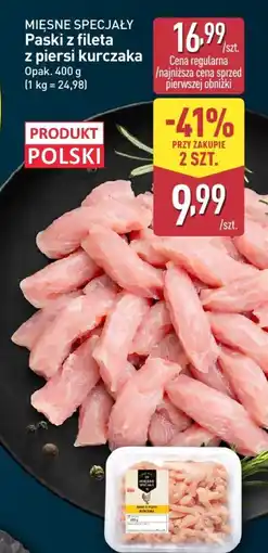 ALDI Mięsne Specjały Paski z fileta z piersi kurczaka oferta