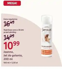 Rossmann Joanna, żel do golenia oferta