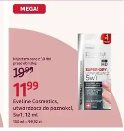 Rossmann Eveline Cosmetics, utwardzacz do paznokci, 5w1 oferta