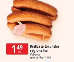 E.Leclerc Kielbasa toruńska regionalna Kabanos oferta