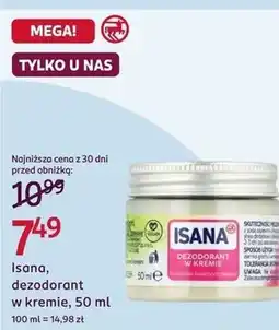 Rossmann Isana, dezodorant w kremie oferta