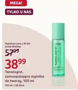 Rossmann Tanologist, samoopalająca mgiełka do twarzy oferta
