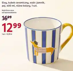 Rossmann Eloy, kubek ceramiczny, wzór: jamnik, poj. 400 ml, różne kolory, 1 szt oferta