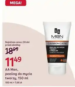Rossmann AA Men, peeling do mycia twarzy oferta