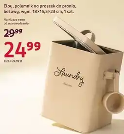 Rossmann Eloy, pojemnik na proszek do prania, beżowy, wym. 18x15,5x23 cm, 1 szt oferta