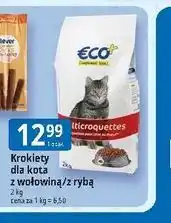 E.Leclerc Krokiety dla kota z wołowiną/z rybą Eco+ oferta