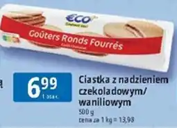 E.Leclerc ECO Ciastka z nadzieniem czekoladowym/waniliowym oferta