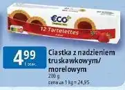 E.Leclerc Ciastka z nadzieniem truskawkowym/morelowym ECO+ oferta