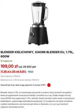 Orlen BLENDER KIELICHOWY, XIAOMI BLENDER EU, 1.75L, 600W oferta
