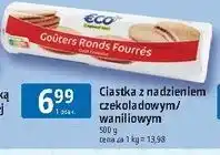 E.Leclerc Ciastka z nadzieniem czekoladowym/waniliowym ECO+ oferta