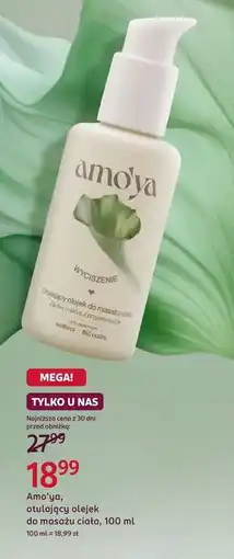 Rossmann Amo'ya, otulający olejek do masażu ciała oferta