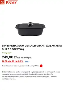 Orlen BRYTFANNA 32CM GERLACH GRANITEX ILAG XERA DUR 2 Z POKRYWĄ oferta