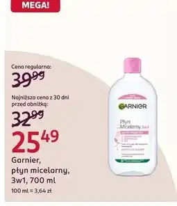 Rossmann Garnier, płyn micelarny, 3w1 oferta