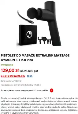 Orlen Pistolet do masażu Extralink Massage Gymgun Fit 2.0 Pro oferta