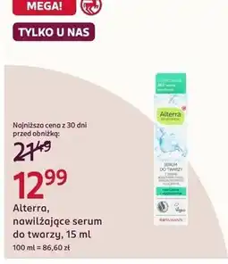 Rossmann Alterra, nawilżające serum do twarzy oferta